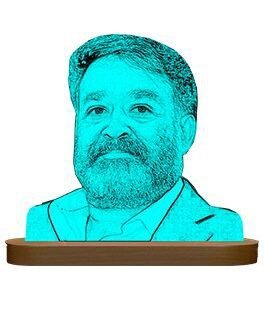 Actor mohanlal Led  Night Lamp
