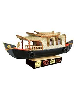 Antique House Boat Model Spice Box- Without Spice