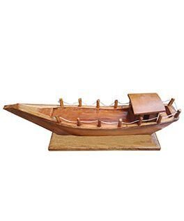 Eco-Friendly Wooden Fishing Boat Model