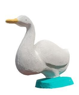 Duck Cement Sculpture - Decorative Home & Garden Accent