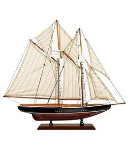 Bluenose Miniature Wooden Sailboat Model: Authentic Canadian Maritime Replica