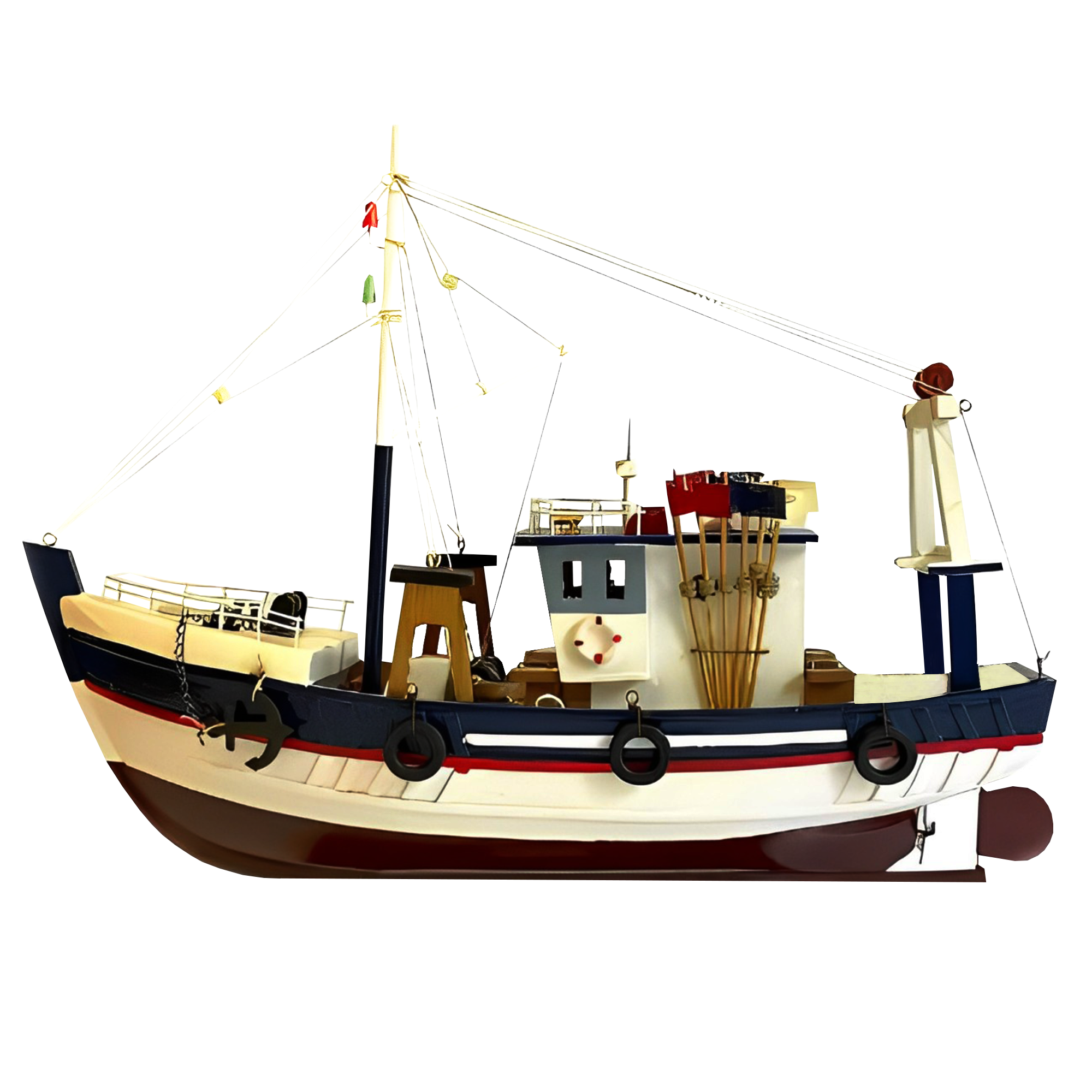 Modern Woodcraft Outdoor Decor Fishing Boat | Nimton Sales and ...