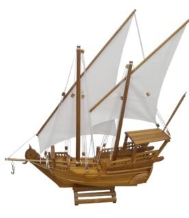 Premium Handcrafted Jackfruit Wood Arabian Kotia Boat Miniature