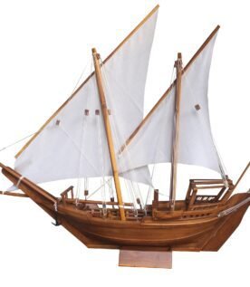 Premium Export-Quality Wooden Boat Dhow Model with Realistic Paneling