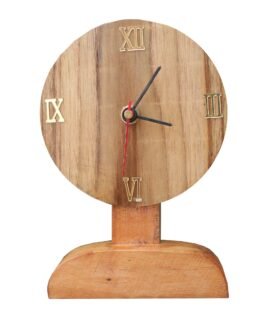 Premium Wooden Round Table Clock