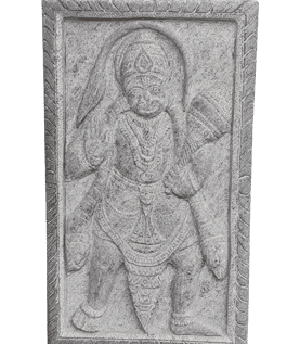 Black Stone Lord Hanuman Frame