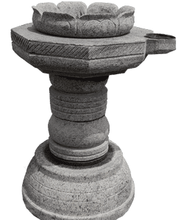 Elegant Black Stone Thulasi Vrundavan