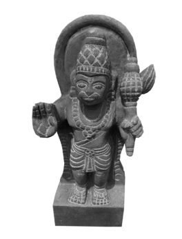 Black Stone Hanuman Statue
