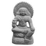 Lord Dhanvantari Black Stone Sculpture