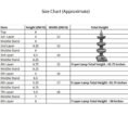 Size Chart Lamp