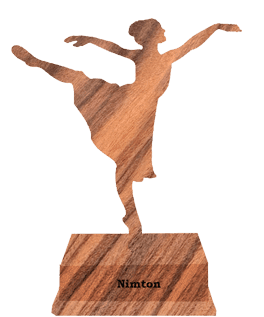 Eco-Friendly Wooden dancing lady Memento