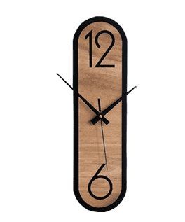 wooden wall clock