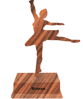 Eco-Friendly Wooden Dancing Woman Memento