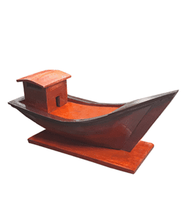 Traditional Wooden Kerala Fishing Boat Model