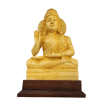 WOODEN SREE BUDDHA STATUE (10x9x5 INCHES)