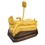 WOODEN SREE PATHMANABHA STATUE (8x8x5 INCHES)