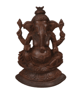 WOODEN  LORD VIGNESWARA  STATUE( 12x8x4 INCHES)
