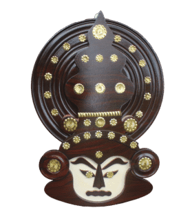 Wooden Kathakali Face Mask (Big)
