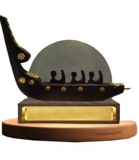 Race boat wooden memento