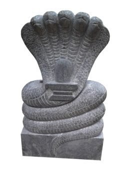 Black Stone Snake or Naag Devta Sculpture or Idol