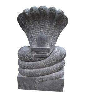 Black Stone Snake or Naag Devta Sculpture or Idol