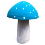 Mushroom Cement Sculpture - Decorative Home & Garden Accent
