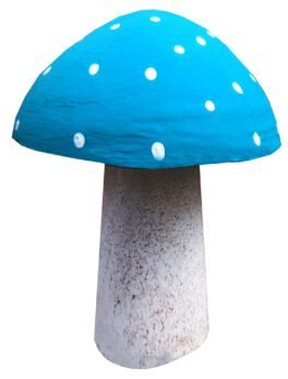 Mushroom Cement Sculpture - Decorative Home & Garden Accent