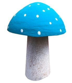 Mushroom Cement Sculpture - Decorative Home & Garden Accent