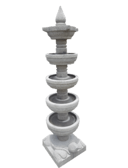 Natural Black Stone Temple Kuthuvilakku – Premium Black Stone Oil Lamp for Temple & Home