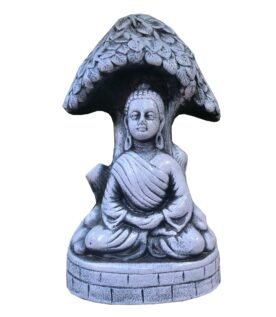 Painted Terracotta Buddha Idol – Handcrafted Peace & Serenity Decor