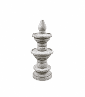 Natural Black Stone Water Fountain Lamp