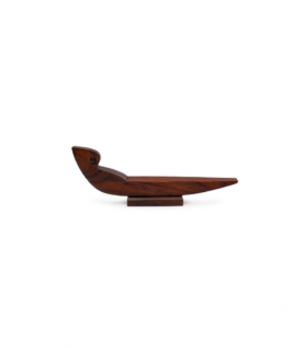 Handcrafted Traditional Kerala Wooden Canoe (Vallam) Miniature Showpiece