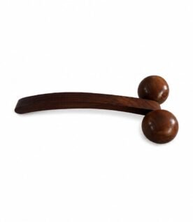 Handcrafted Wooden Dual Ball Foot & Body Massage Roller