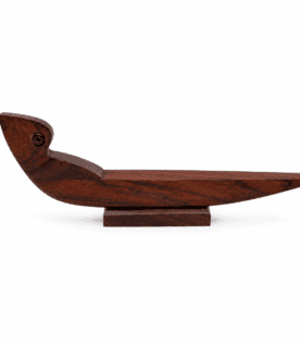 Handcrafted Traditional Kerala Wooden Canoe (Vallam) Miniature Showpiece