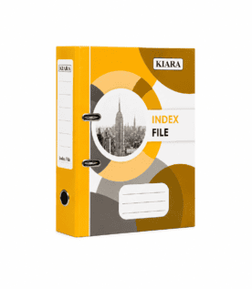 Ring Binder Index File Folder | Hardbound Office Document Organizer | 2-Ring File for Certificates & Documents