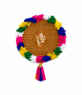 Handcrafted Lord Ganesha & Lord Krishna Decorative Wall Hanging | Traditional Home & Office Decor