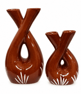 Handcrafted Ceramic Stem Flower Vase – Modern Decorative Table