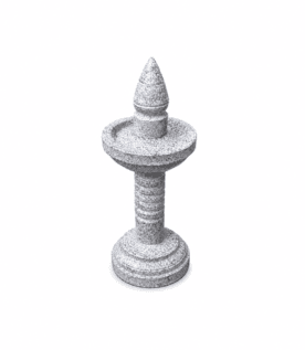 Handcrafted Stone Temple Lamp (Kalvilakku)