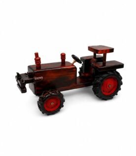 Handcrafted Wooden Tractor Model – Decorative Miniature Farm Vehicle for Home & Office Decor