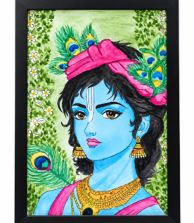 Guruvayoor Temple Auction - Framed Lord Krishna Artwork