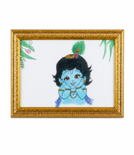 Beautiful Krishna Artwork from Guruvayoor Temple Auction