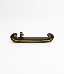 Kerala Vallam Boat Model with Brass Strip