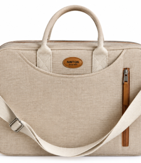 Premium Canvas Laptop & Office Shoulder Bag – Stylish, Spacious & Durable