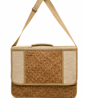 Handcrafted Woven Bamboo Shoulder Bag