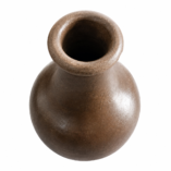 brown clay flower vase 2
