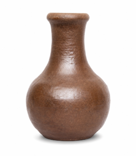 Handcrafted Brown Clay Decorative Vase