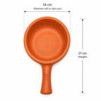clay frypan inches small