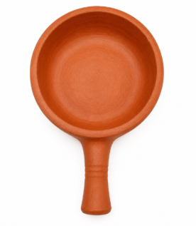 Traditional Handcrafted Terracotta Clay Fry Pan