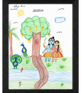 Krishna Artwork from Guruvayoor Temple Auction