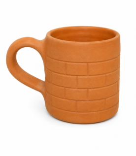 Handcrafted Terracotta Clay Mug – Rustic Traditional Pottery Cup for Tea & Coffee
